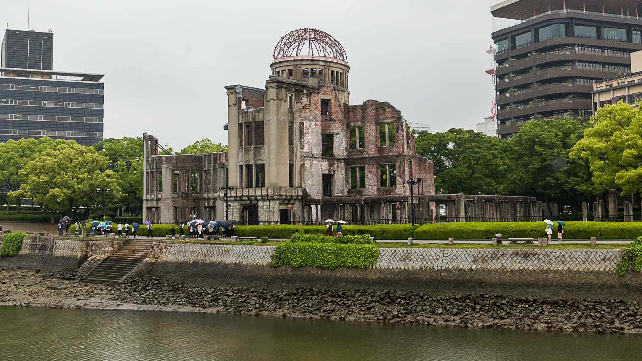 The Genbaku Dome from the other side of the river The Genbaku Dome from the other side of the river