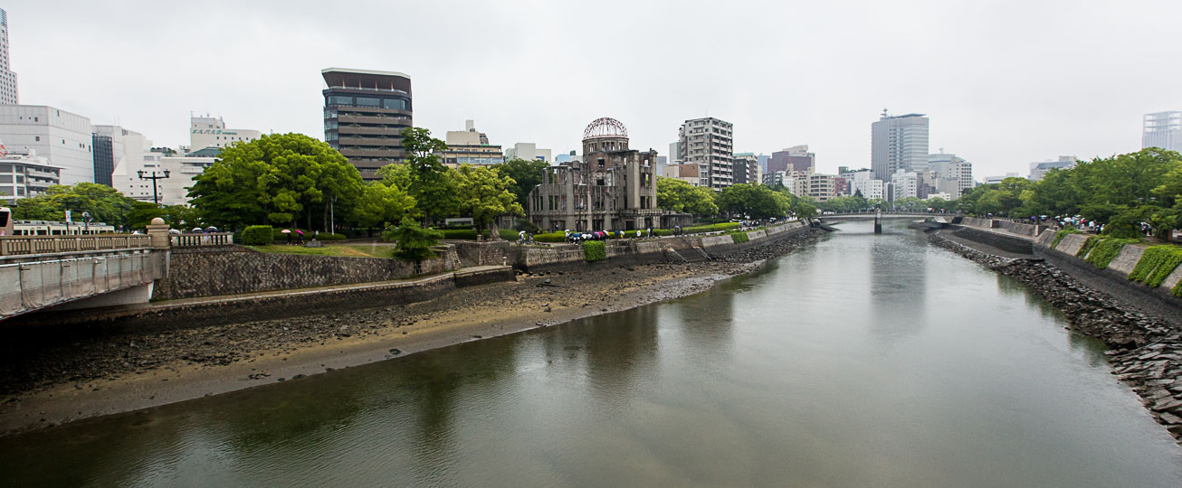 The Genbaku Dome and river The Genbaku Dome and river