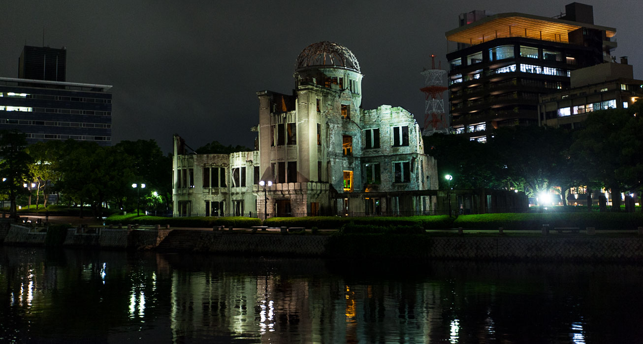 The Genbaku Dome at night The Genbaku Dome at night