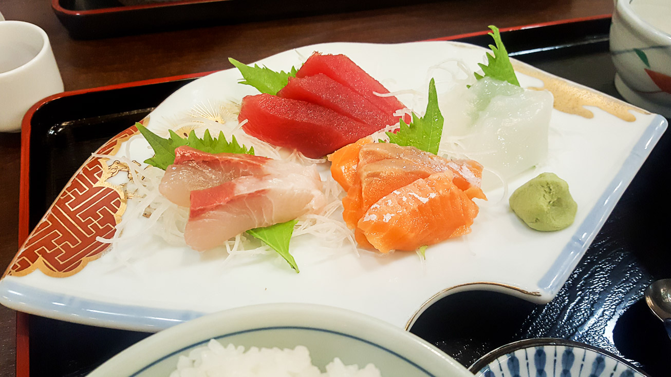 First sashimi of the trip First sashimi of the trip